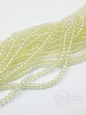 Mărgele de sticlă 2,5 mm curcubeu transparente 1 bucată ~36 cm ~180 bucăți 343826