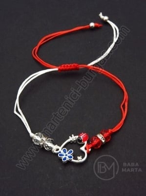 Margele metallice Martenitsa si cristale 1 pachet 12 buc 104594