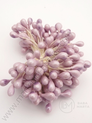 Stamine ~5x~8x~60mm perlă deschisă violetă 1 pachet ~95 buc 181317
