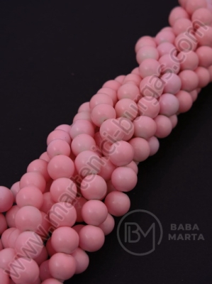 Mărgele de sticlă 10mm roz pal ~85 buc 1 buc 8204
