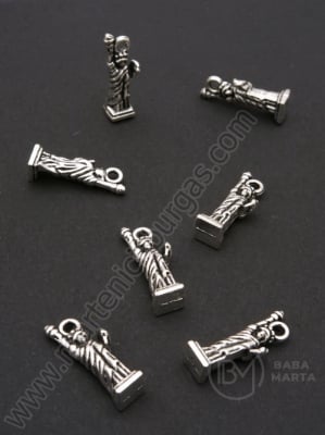 Pandantiv Statuia Libertății 20x7mm culoare argintie 1 pachet 10 buc 306096