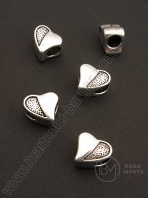 Mărgele 12x10x7mm gaură metalică ~4mm 1 buc 309564