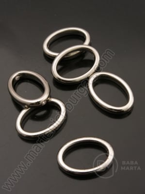 Inel SSV 20x14x4mm argintiu gaura 1.5mm 50 buc 318277