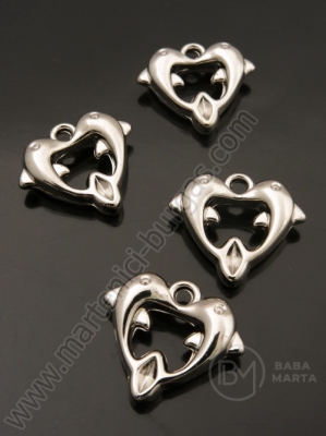 Delfini SSV 24x21x7mm argintiu 20 buc 318282