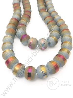 Șir de mărgele cristaline 7x8mm galvanizat 1 buc ~72 buc ~50cm 342400