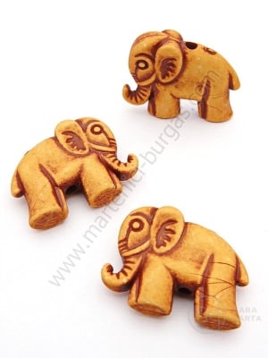 Mărgele 28x23mm imitație lemn gaură 2.5mm 1 pachet 40g ~15 buc 312824