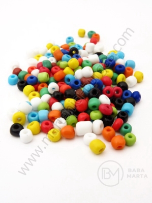 Mărgele de sticlă MIX dense 4mm 50g 334121
