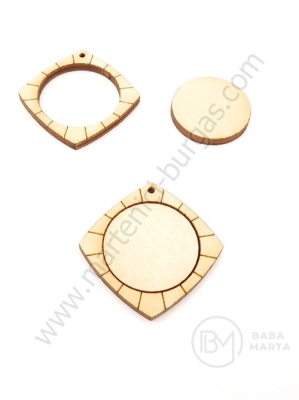Bază pentru bijuterii 38x3mm, dimensiune ramă interioară 25mm, 1 pachet, 5 buc. 182104