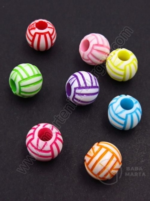 Bilă 11.5 mm colorată gaură 4 mm 1 pachet 40 g ~59 buc 312896