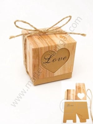 Cutie carton kraft 50x50x50mm 1 pachet 2 buc 113001