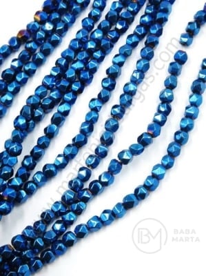 Poligon de hematit 2,5~3mm gaură 0,8mm ~40cm ~145buc 1buc 353220