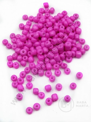 Mărgele de sticlă roz 4~5x3~5mm gaură 1.3mm 1 pachet 50g 334152