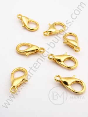 Încuietoare metalică 6x12mm aurie NF 50 buc 301035