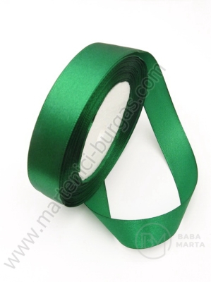 Panglică de satin 20mm verde 1 rolă ~22 metri 451206