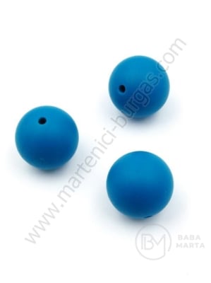 Bilă de mărgele din silicon cu gaură de 20 mm, 2 mm, 1 paquet, 2 pc. 317088