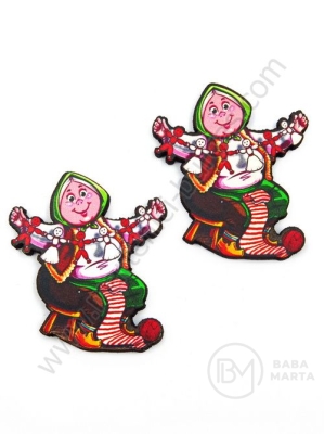 Figurină din lemn 40x36mm Baba Marta 1 pack 10 pieces 182480