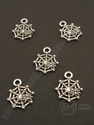 Pandantiv metalic 17x14mm argint 10 bucăți 308593