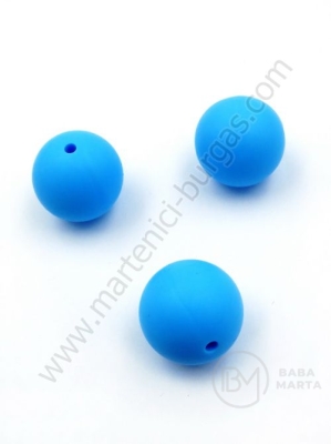 Bilă de mărgele din silicon cu gaură de 20 mm, 2 mm, 1 paquet, 2 pc. 317093
