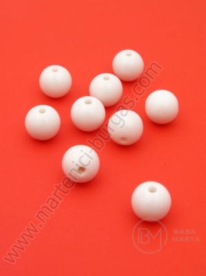 Bilă 10mm albă 1 pachet 40g ~76 buc 312056