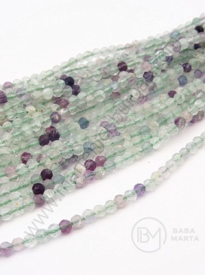 Fluorit ~ bilă fațetată de 3 mm ~ 125 pieces 1 buc 352577