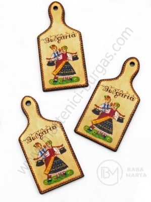 Figurină din lemn 49x24x2.5mm gaură placă 2mm 1 paquet 10 pcs 182559