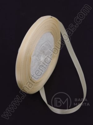 Panglică de satin 6mm crem ~22 metri 451553