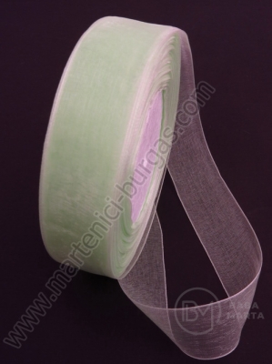 Panglică organza 25mm cu filet ~45 metri 451130