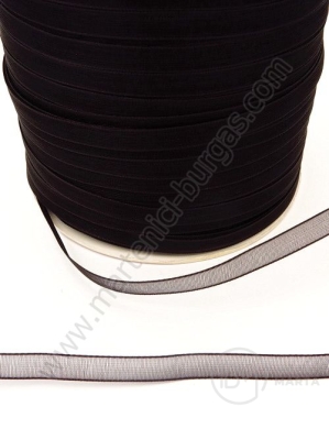 Panglică organza ~6mm neagră 20 metri 451498