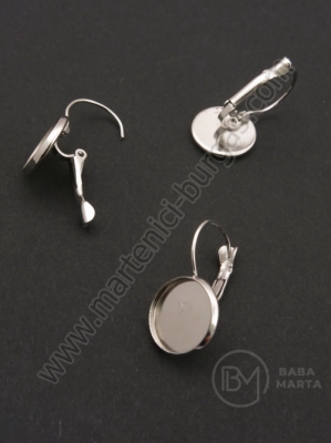 Bază de cercei pentru încrustare 14mm 1 pack 10 pieces 301828