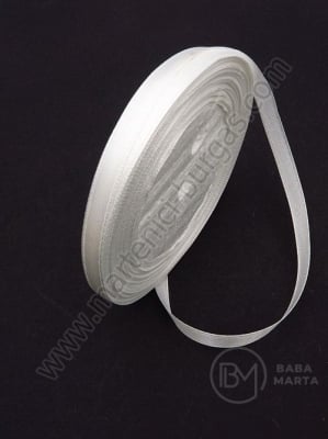 Panglică de satin 6mm albă ~22 metri 451538
