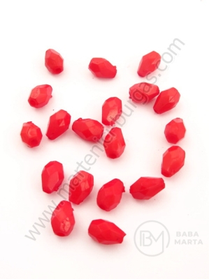 Mărgele 8x5mm roșii 1 pachet 40g ~425 buc 311879