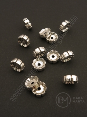Șaibă metalică 10x3.5mm argintie gaură 2mm 10 buc 308612