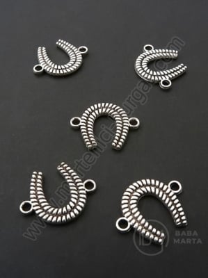 Conector potcoavă 17.5x13mm culoare argintie 1 pachet 20 buc 306367