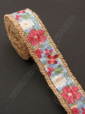 Bandă de pânză de sac cu bandă textilă width 25mm - length ~2 meters 1 rollă 462036