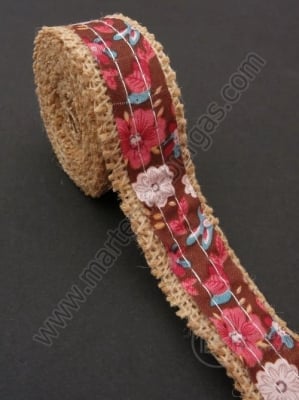 Bandă de pânză de sac cu bandă textilă width 25mm - length ~2 meters 1 rollă 462039