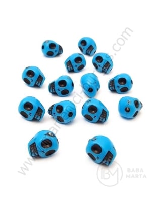 Craniu 10x8x9mm gaură alabastru 1.8mm 1 pachet 40g ~96 buc 312512