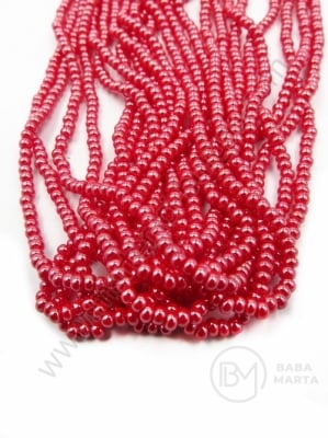 Mărgele cehe PRECIOSA din glass 2mm ~55cm şir 1 paket 12 şiruri 331750