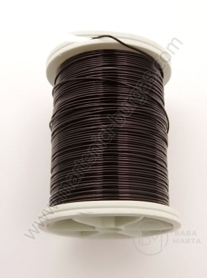 Sârmă de cupru 0,8 mm neagră ~8 metri 1 rolă 141176