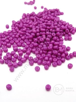 Mărgele de sticlă violet solide 2mm 50g 332003