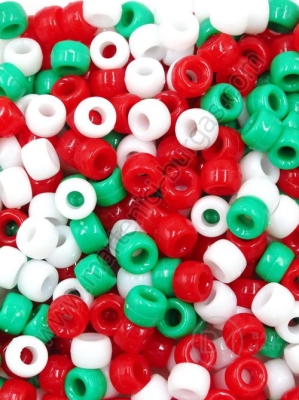Mărgele 9x6mm mix BZCH gaură 3.7mm 1 pachet 40g ~152 buc 312912
