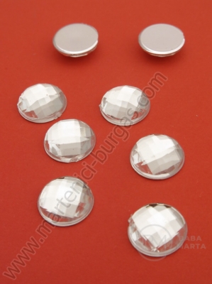 Pietricele acrilice 12mm pentru lipit 30 buc 151168