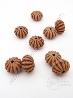Mărgele 8x12mm imitație lemn gaură 1.5mm 1 pachet 40g ~50 buc 312661