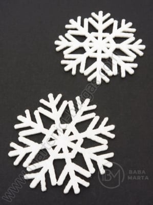 Fetru fulg de snow 50mm alb 1 pachet 10 bucati 181615