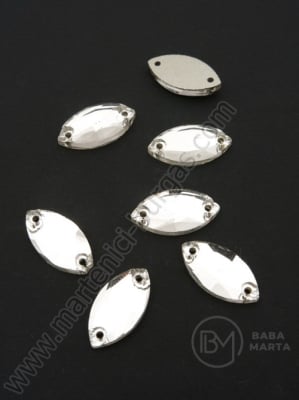 Tigla de sticla (cristal) 9x18x4mm transparenta 1 pachet 5 buc 151440