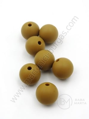 Bilă de mărgele din silicon 12mm gaură 1.5mm 1 paquet 5 buc 317051