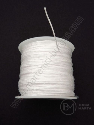Cordon alb poliester ~0,8 mm ~45 metri 1 rolă 441345