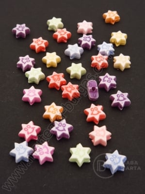 Stele colorate zâmbesc 8mm 1 pachet 40g ~230 buc 312045