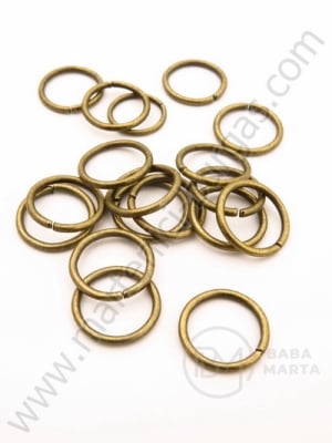 Inel metalic 12x1.2mm bronz antic 1 pachet 50 buc 301068