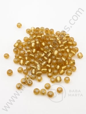 Sticlă auriu închis cu metal. brad 4mm 50g 334028