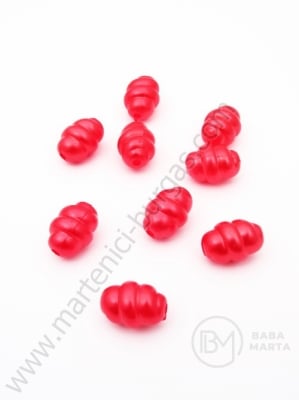Mărgele 13.5x10mm perlă roșie 1 pachet 40g ~64 buc 312091
